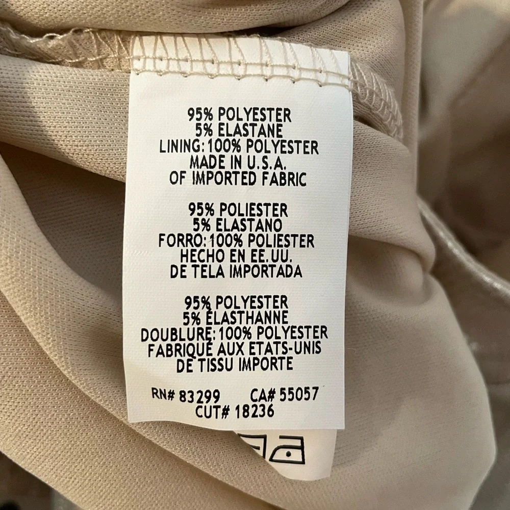 NEW Bebe Gold Sparkle Cowl Neck Lined Mini Slip Dress Size XL New Year's Dress! - Picture 8 of 12